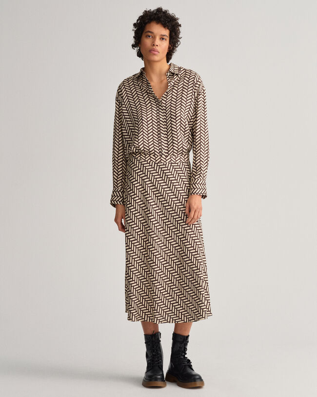 Falda acampanada Geometric