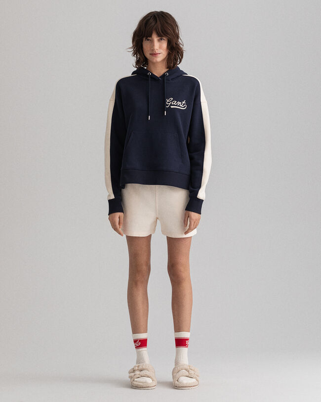 Sudadera con capucha con bloques de color