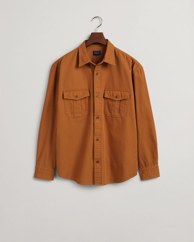 Camisa Relaxed Fit de sarga