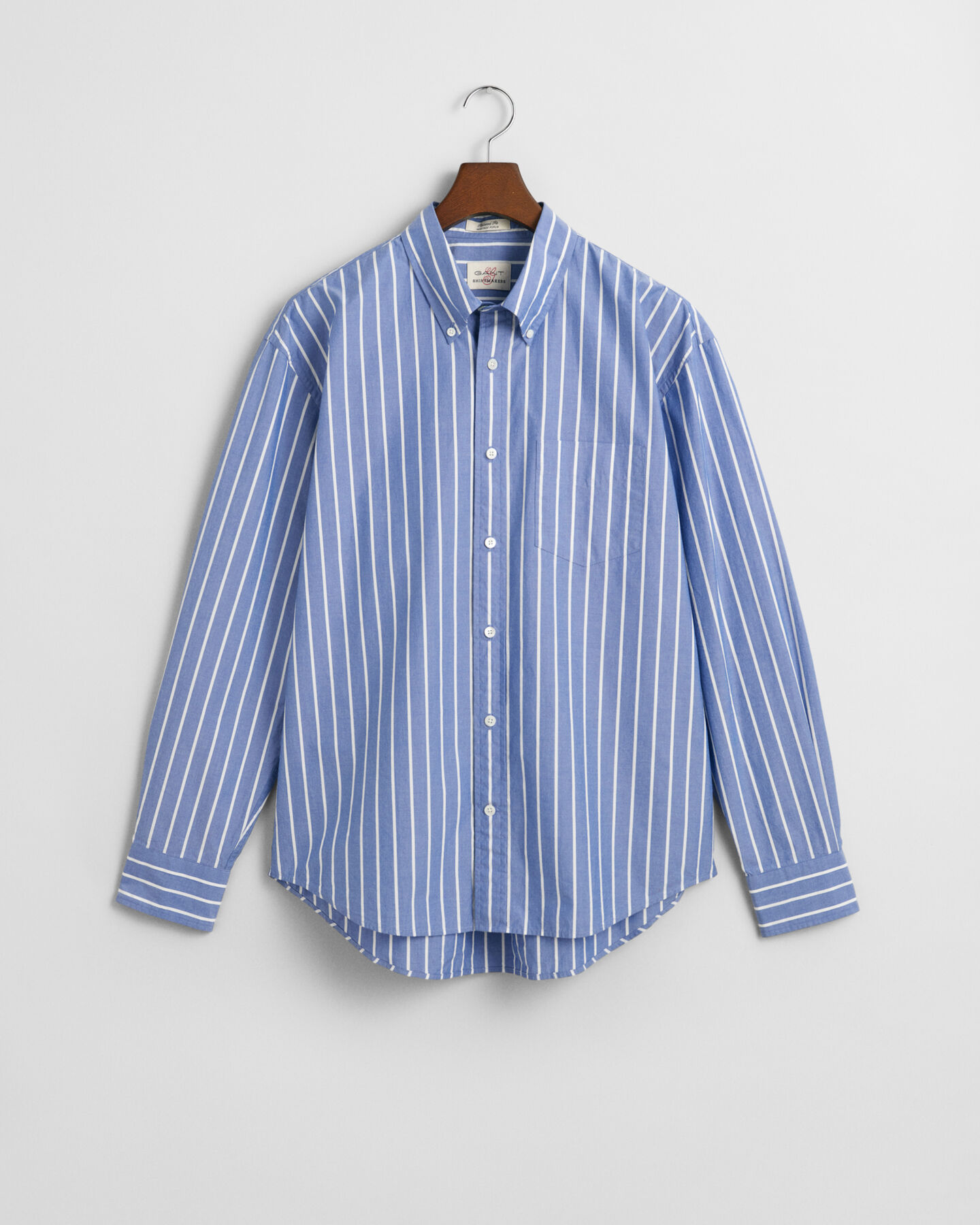 Camisa Relaxed Fit Heritage Poplin a rayas