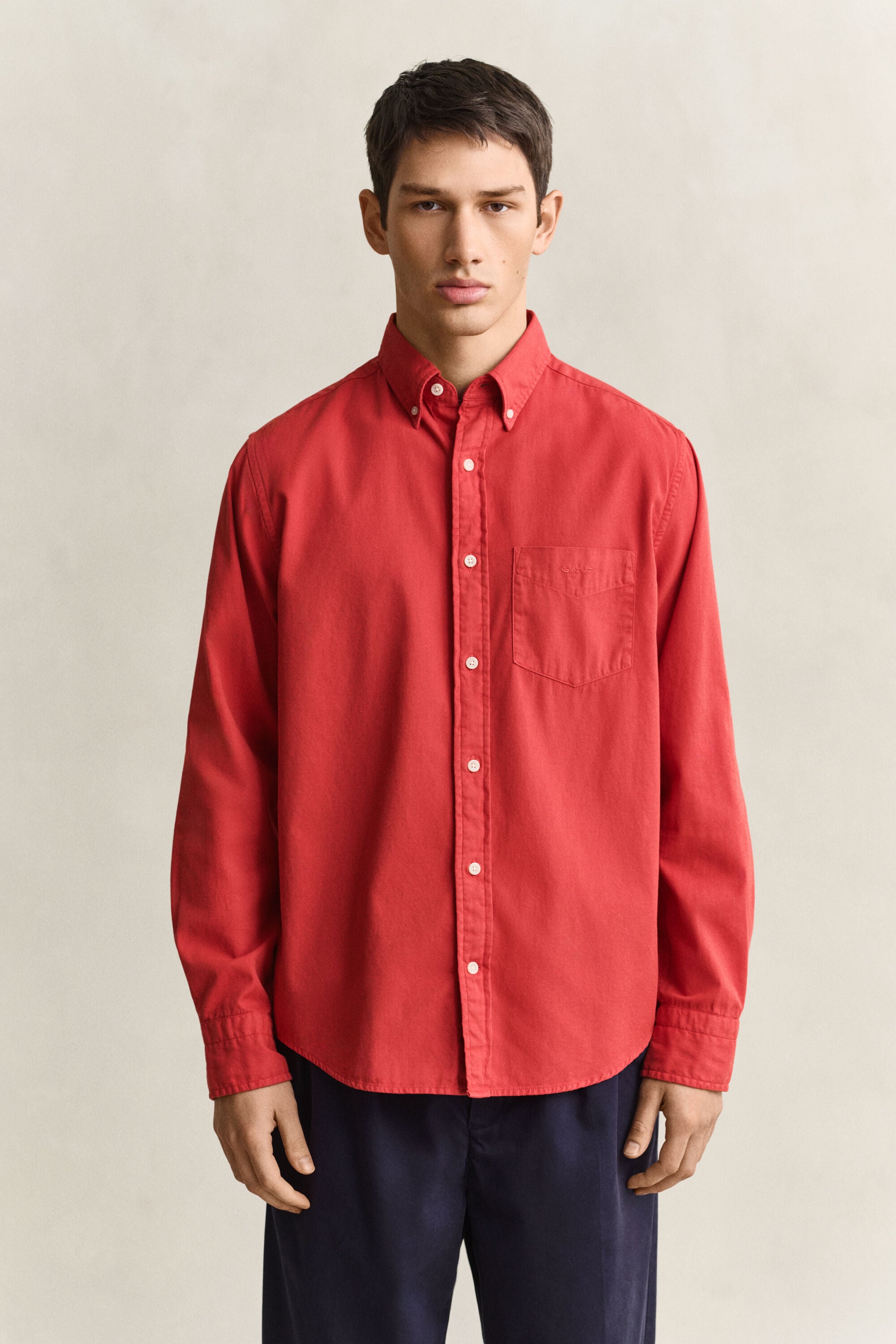 Camisa Regular Fit de sarga