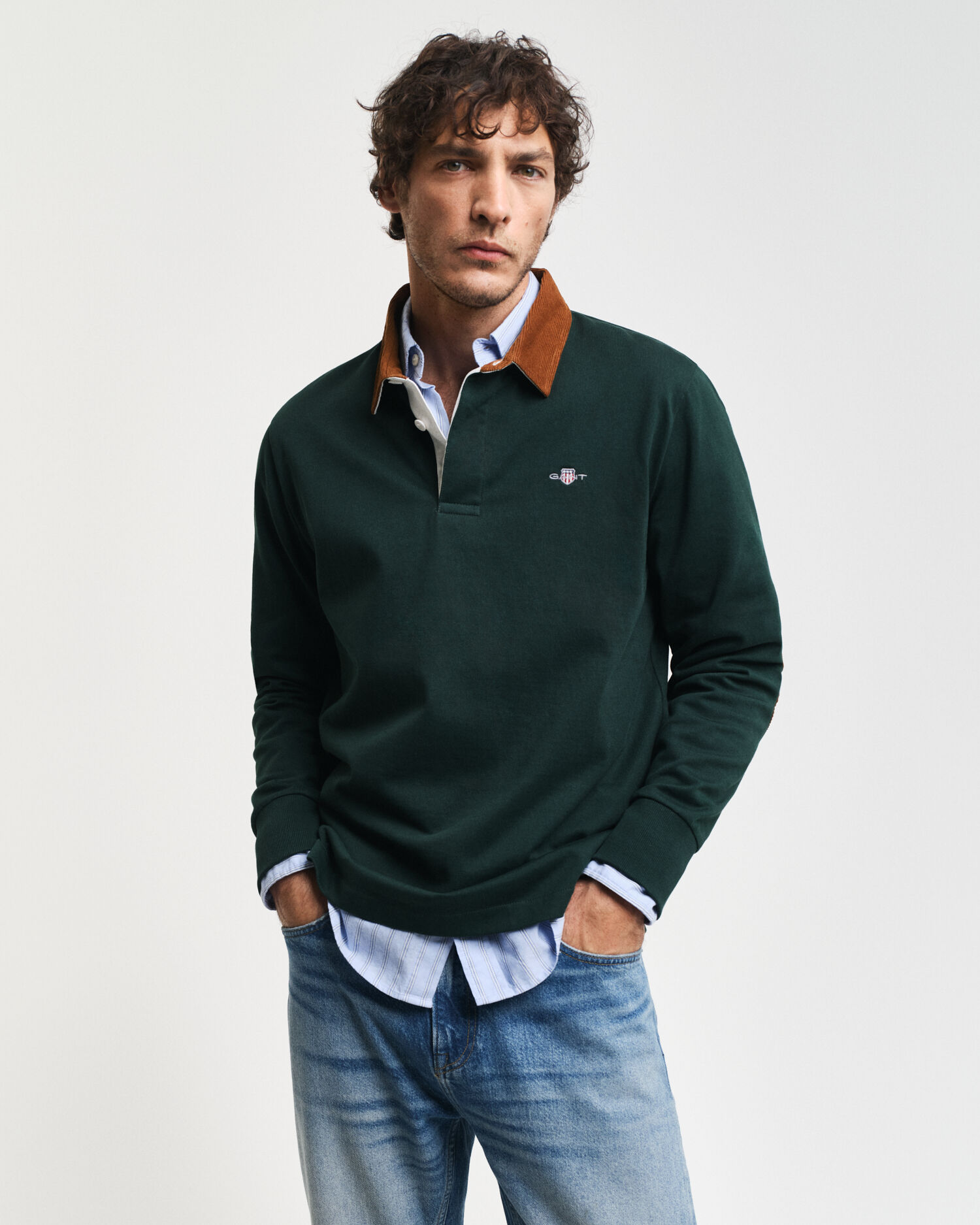 Polo manga larga gant hotsell