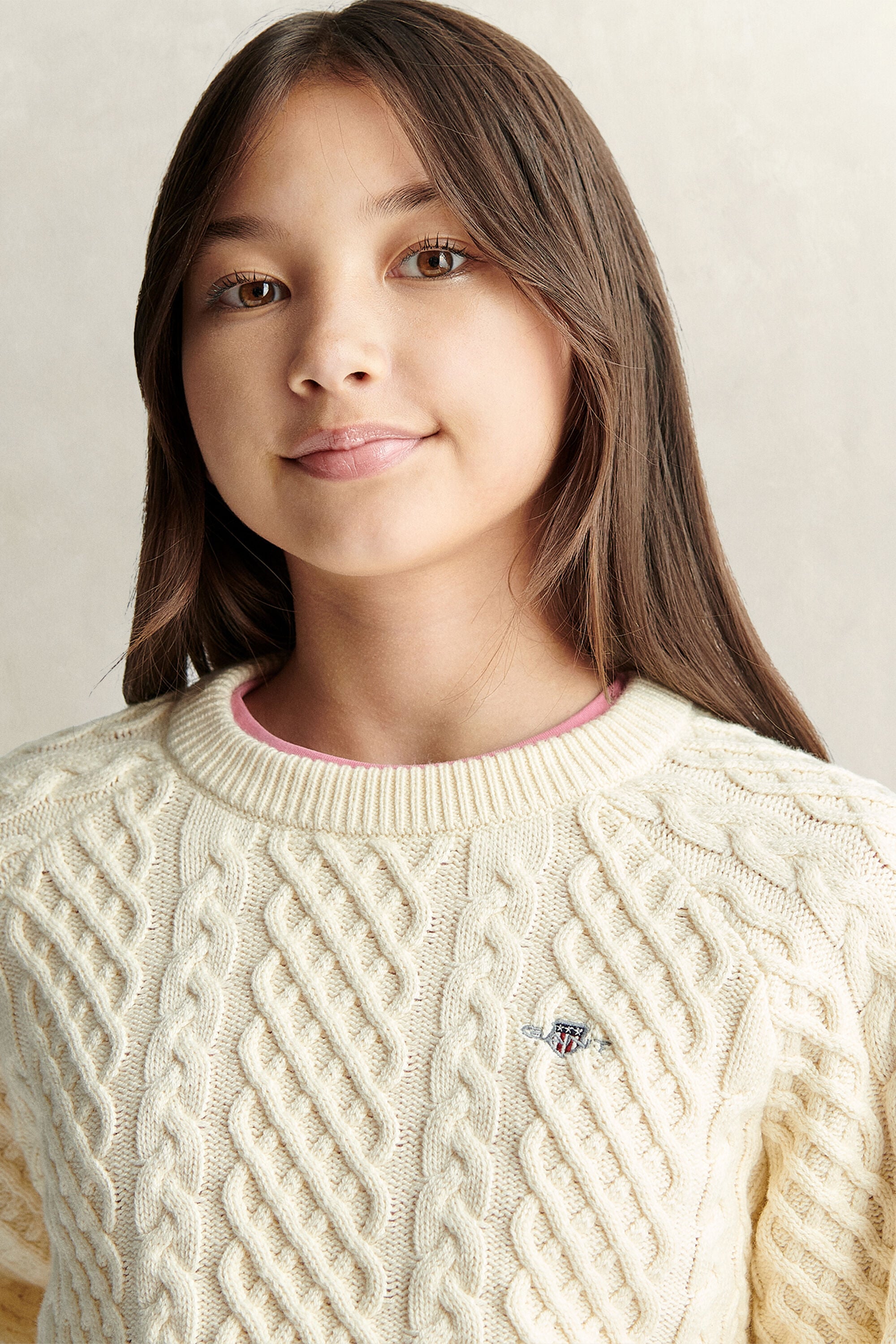 Jersey de punto grueso de ochos Teen Girls