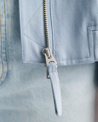 Cazadora bomber en mezcla de lino