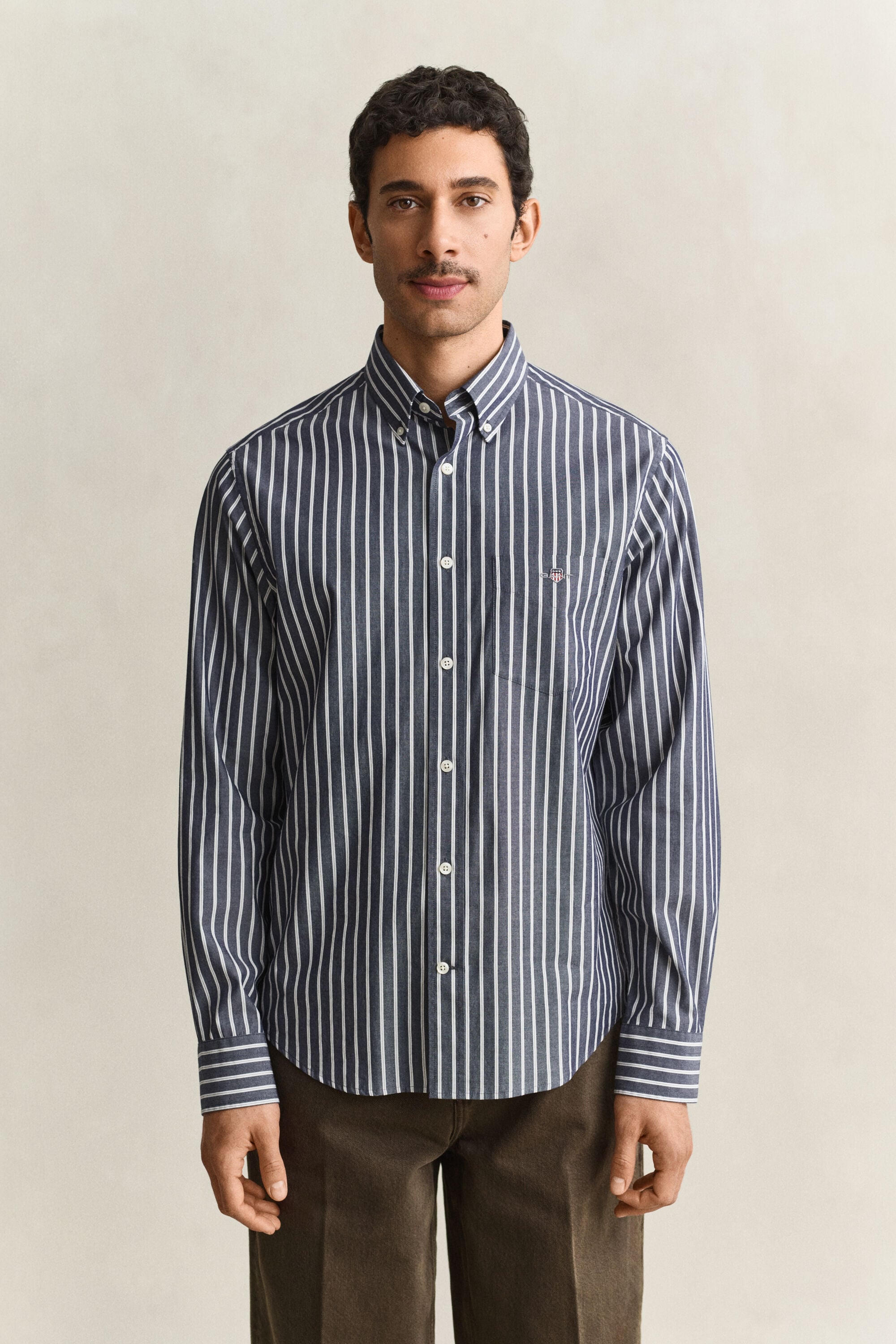 Camisa de popelina a rayas