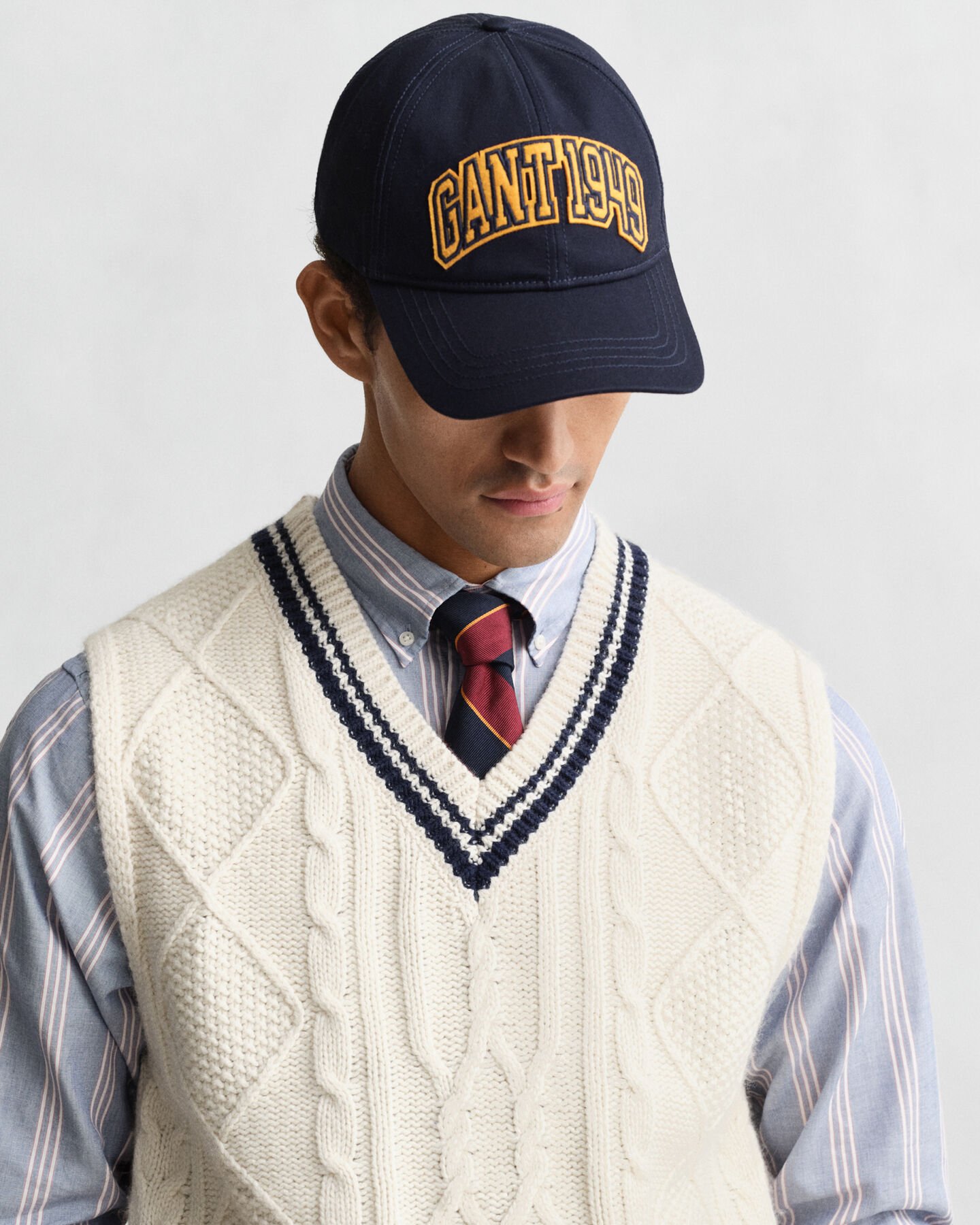 Chaleco de punto de ochos