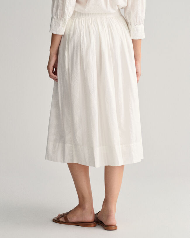 Falda Pull-On de rayas Seersucker