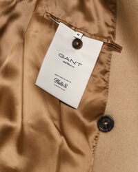 Abrigo de lana con doble botonadura