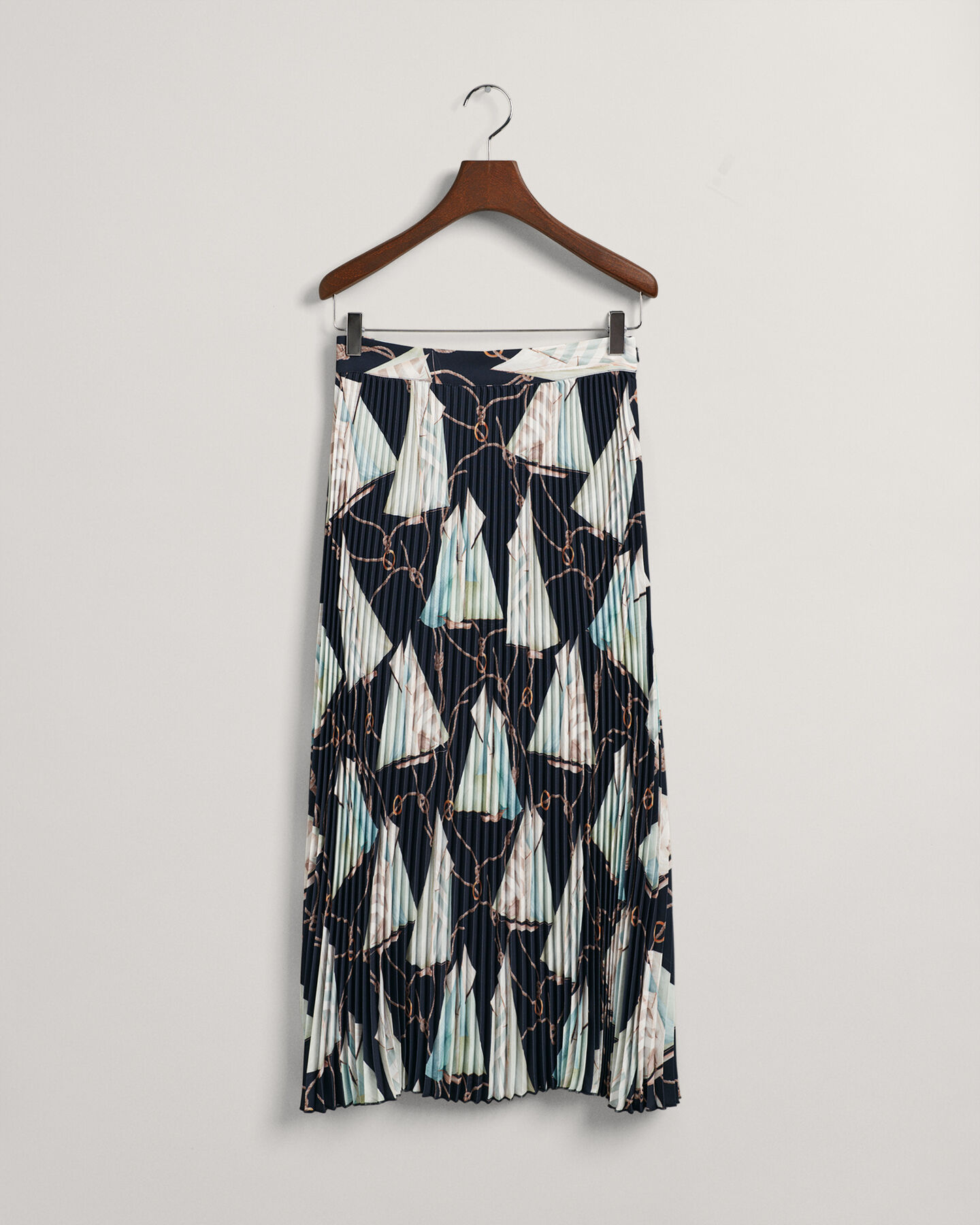 Falda plisada con estampado Sailing