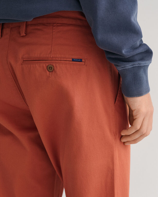 Pantalones chinos Slim Fit de sarga Hallden