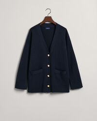 Cárdigan Relaxed Fit de cuello de pico