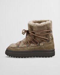 Botas de ca&ntilde;a media Snowhill con cordones
