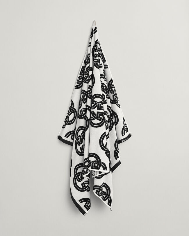 Toalla de playa con estampado Monogram