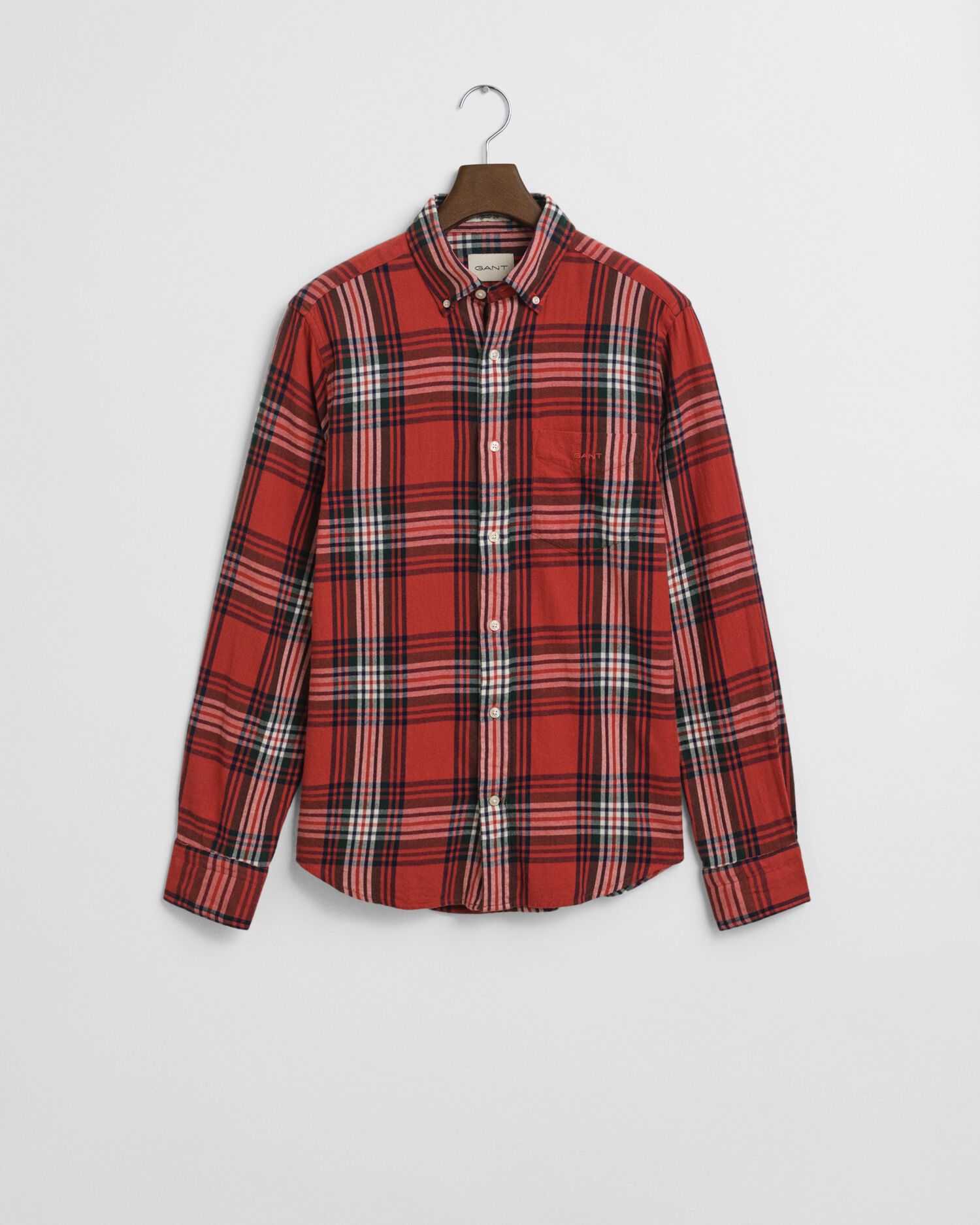 Camisa Regular Fit de franela Windblown a cuadros