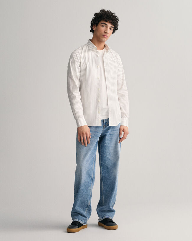 Camisa formal Slim Fit de raya diplom&aacute;tica