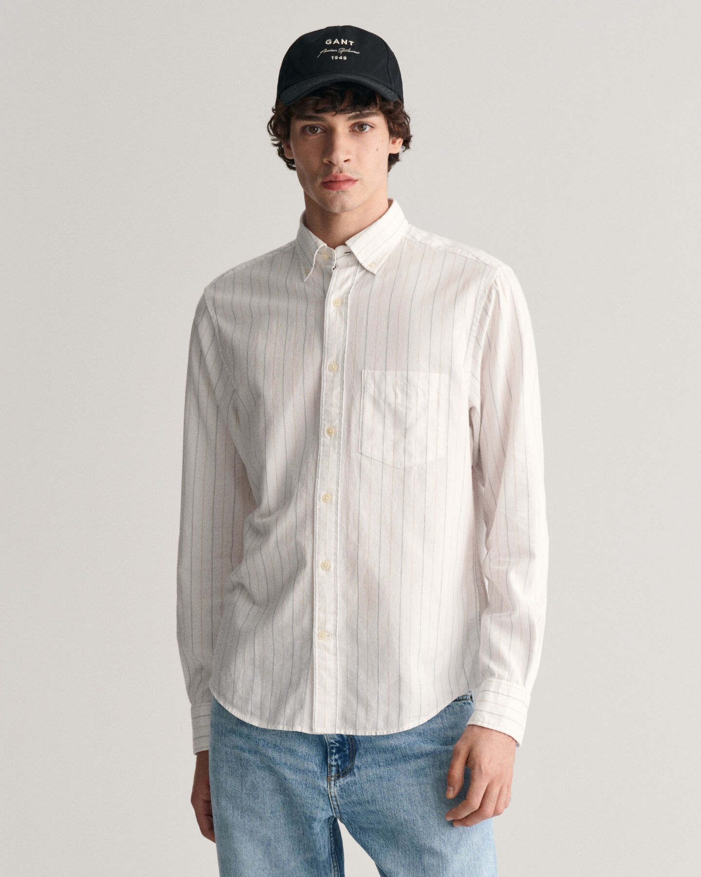 Camisa Oxford Regular Fit Archive a rayas
