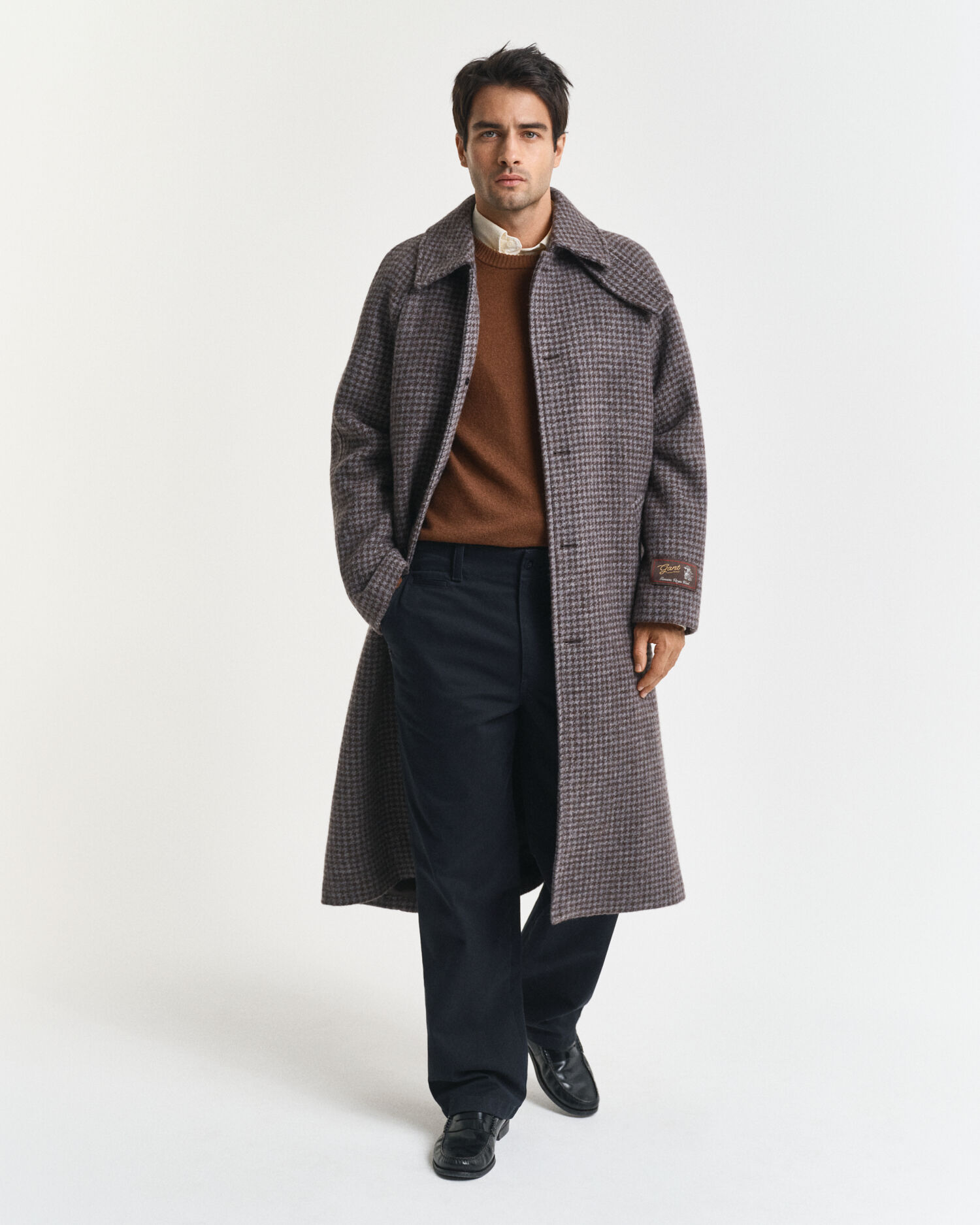 Jersey de cuello redondo en cachemir