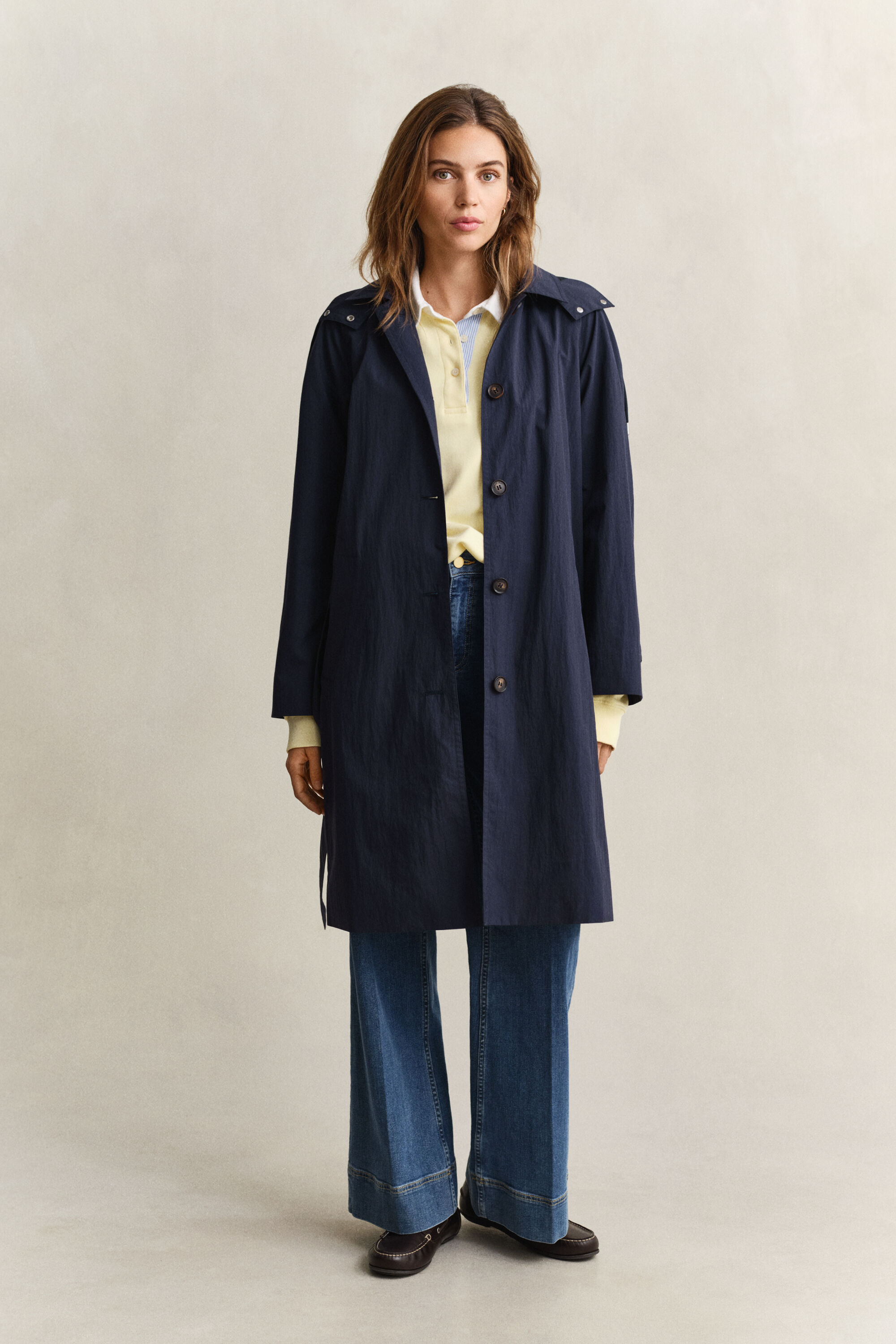 Cortavientos con cinturón