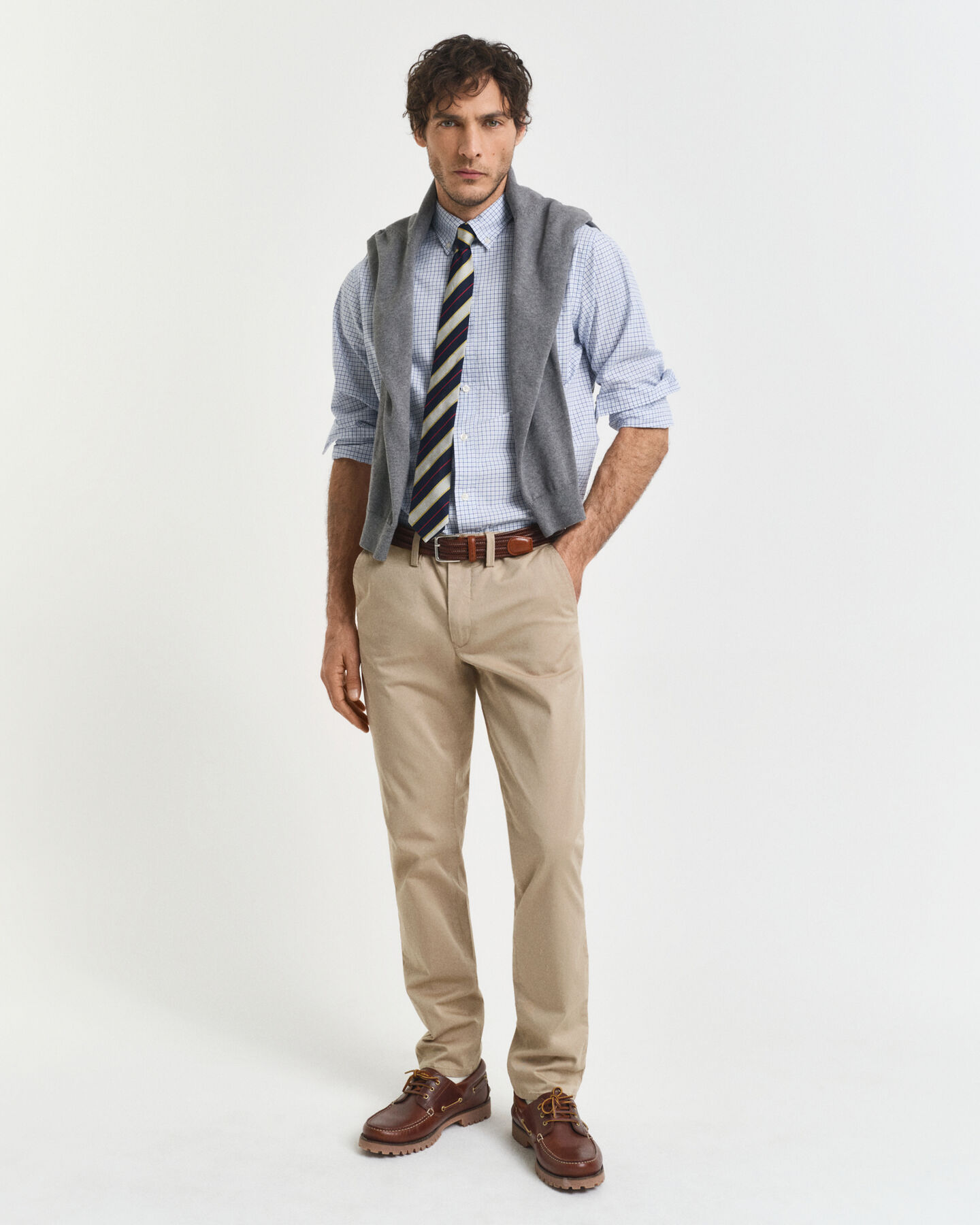 Pantalones chinos Slim Fit de sarga