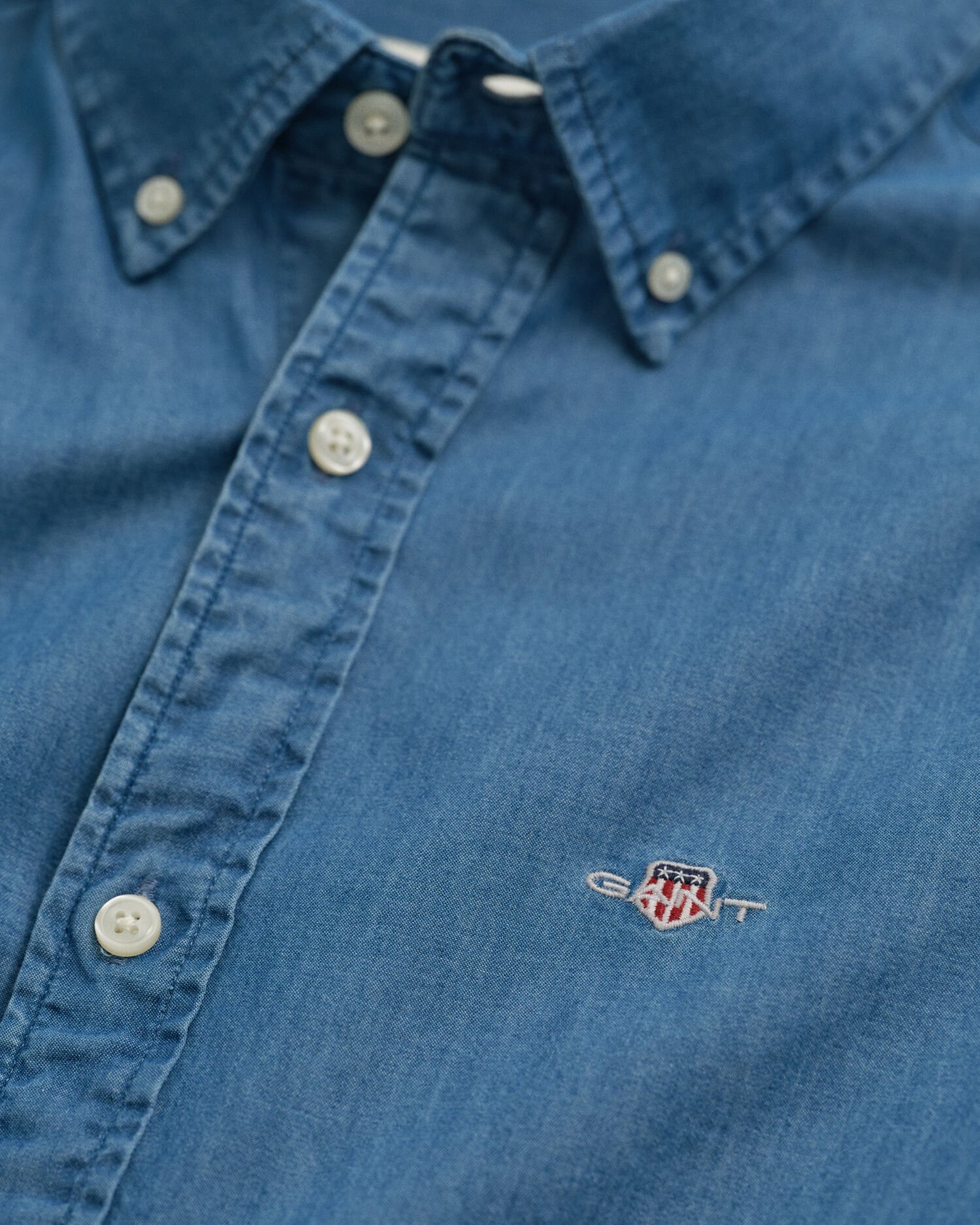 Camisa Slim Fit añil