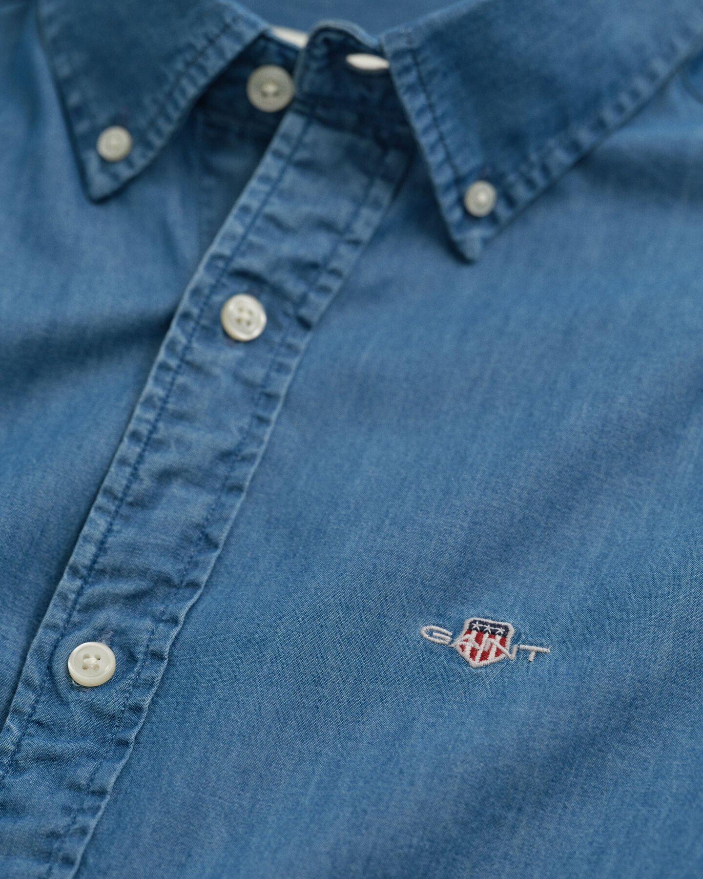 Camisa Slim Fit añil