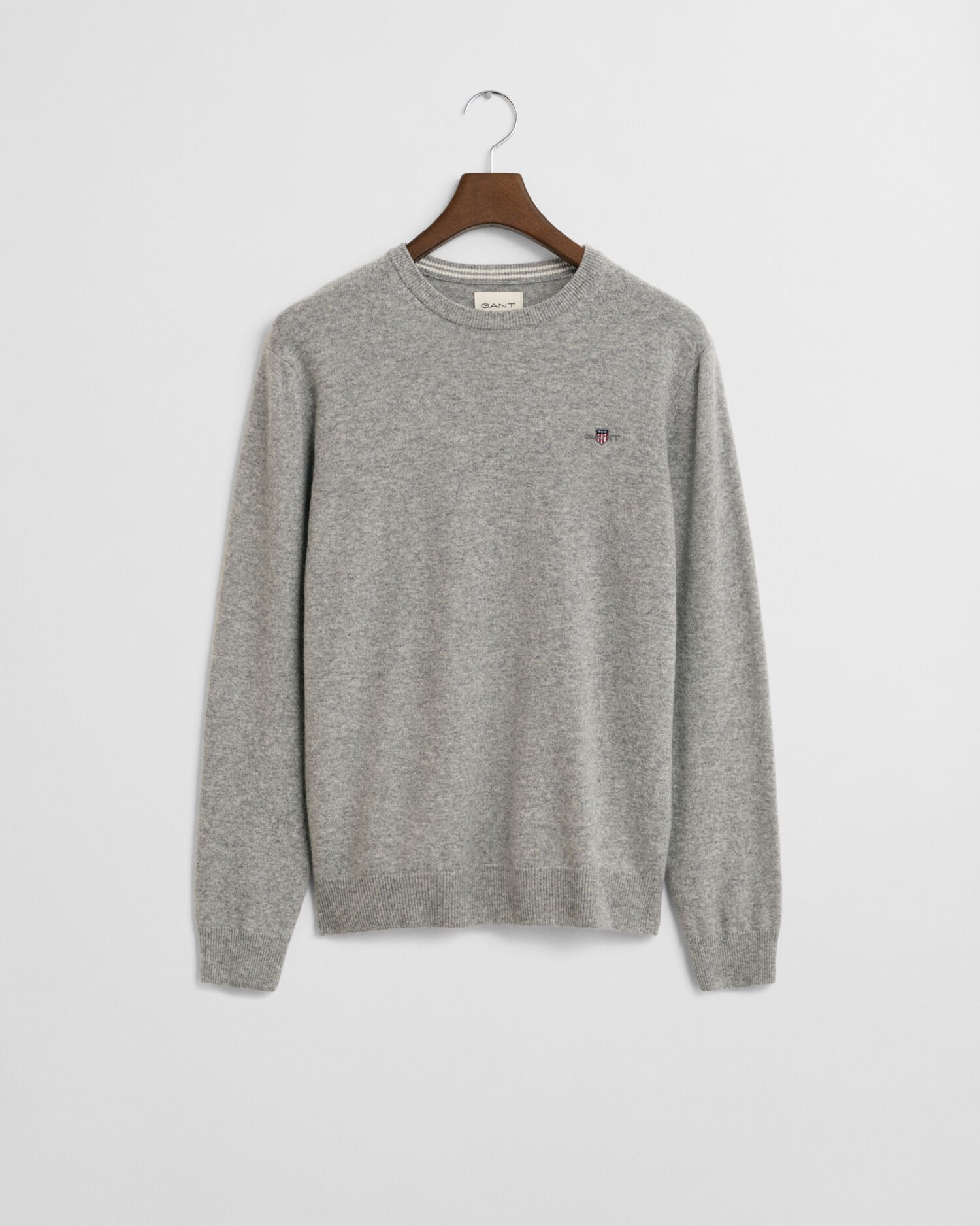 Jersey de cuello redondo en lana de oveja muy fina