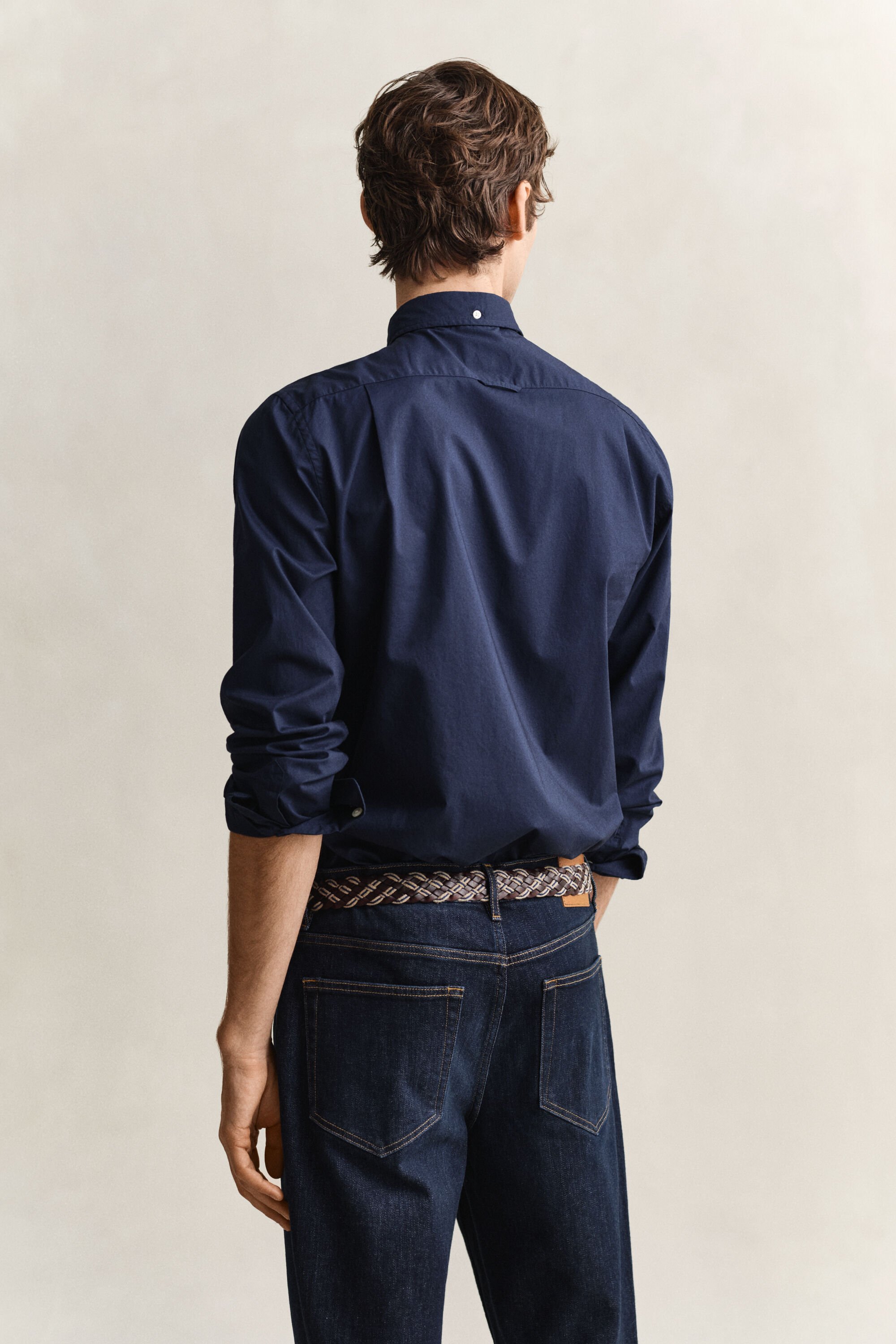 Camisa Slim Fit clásica de popelina