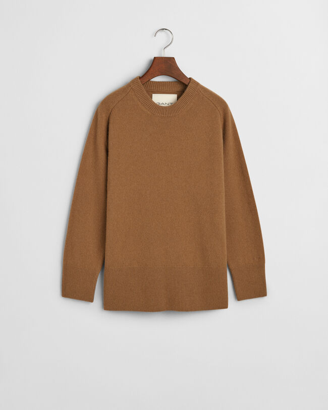 Jersey de cuello redondo con detalle de espiga