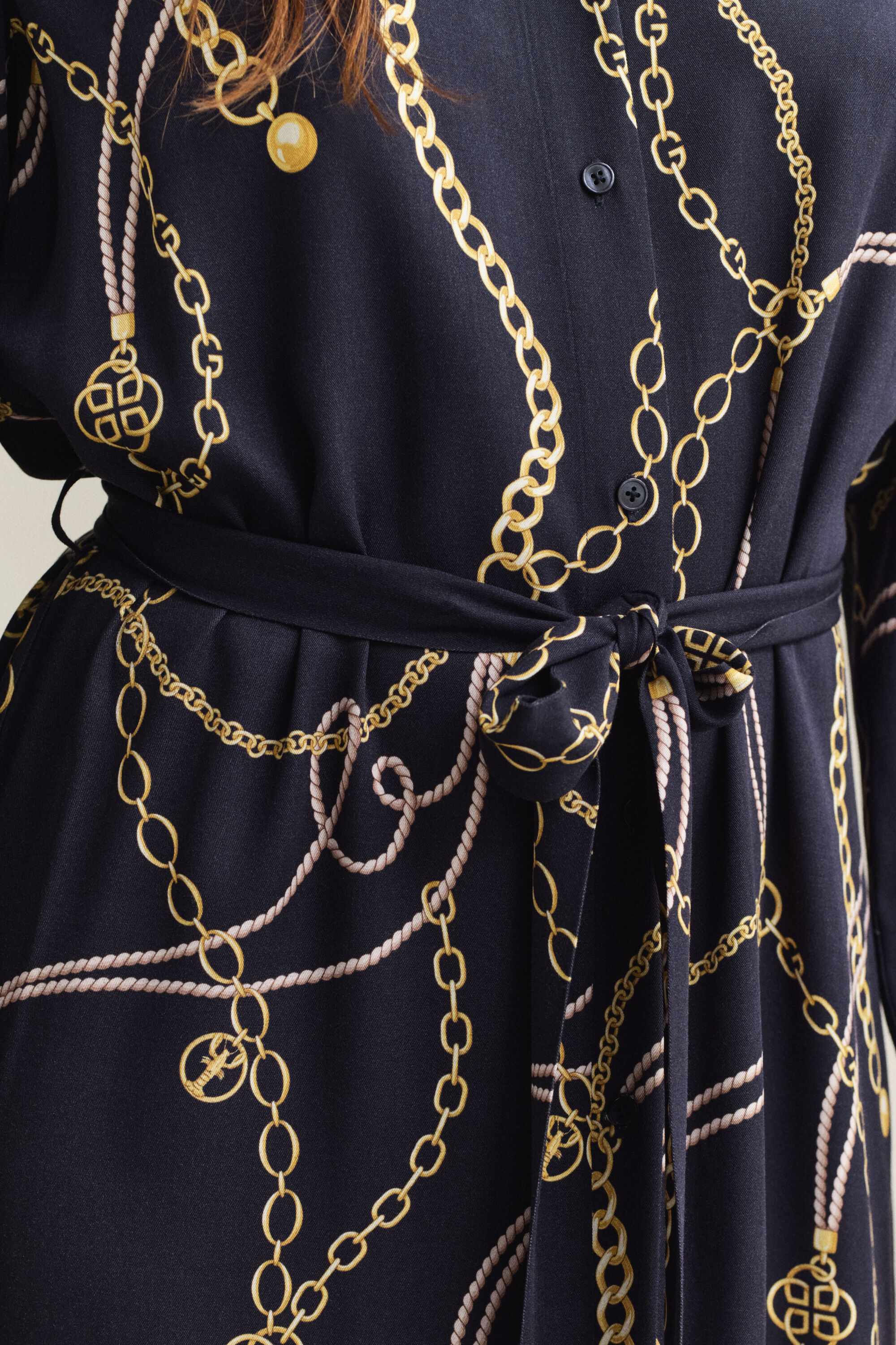 Vestido camisero estampado