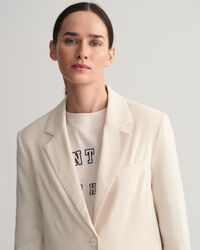 Americana Regular Fit de lino elástico