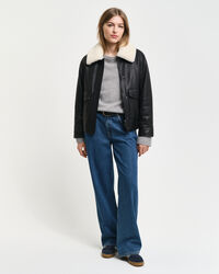 Jersey de cuello redondo en cachemir