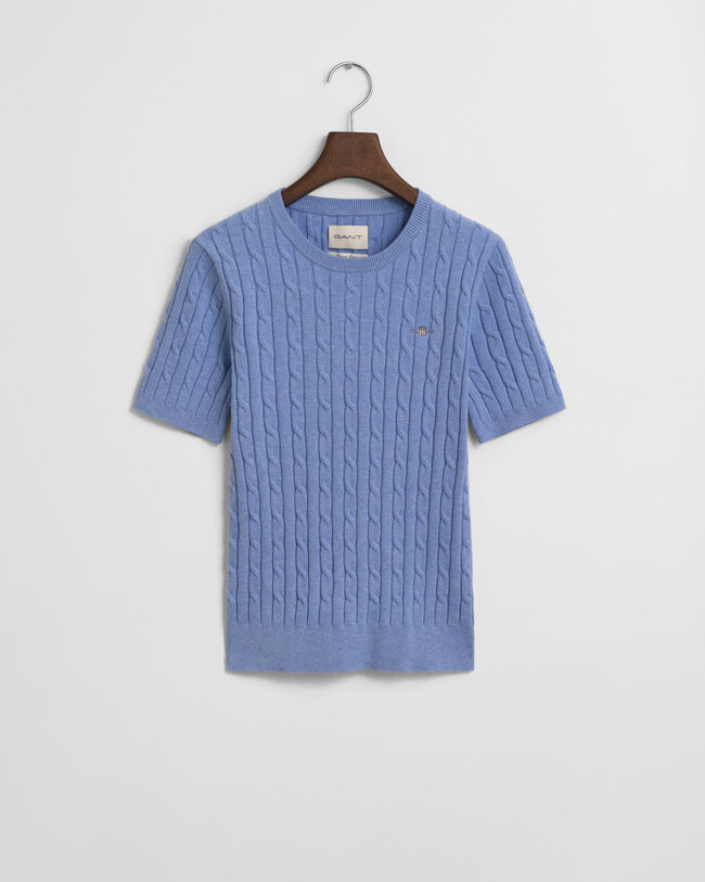 Jersey de punto de ochos en algodón elástico