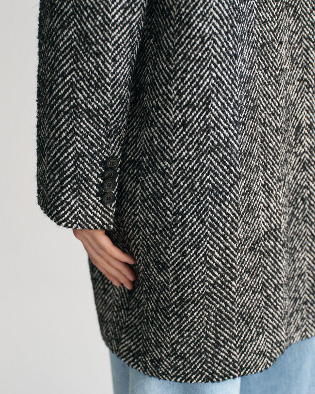 Abrigo con dise&ntilde;o de espiga Heritage