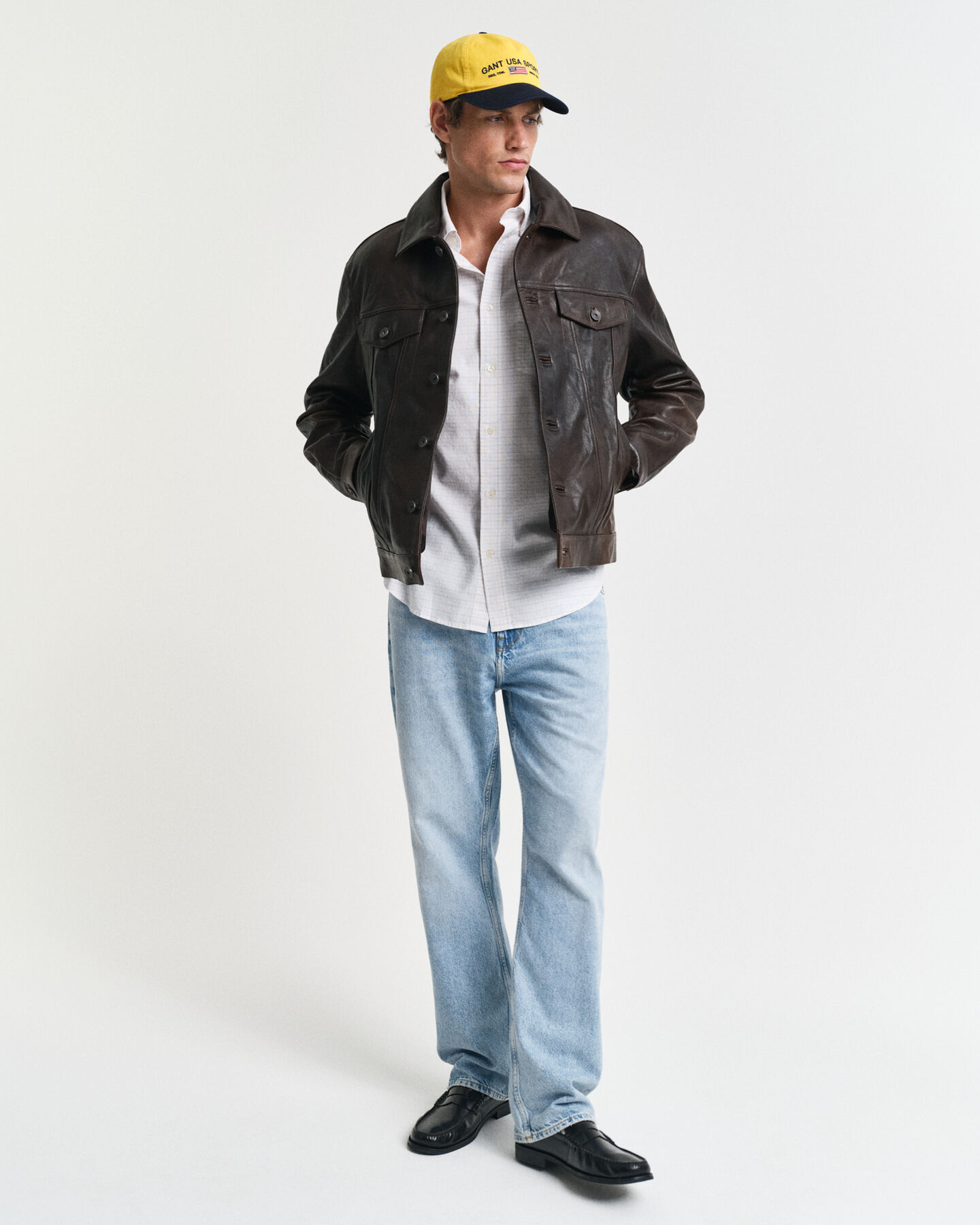 Camisa Oxford cl&aacute;sica Regular Fit a cuadros Tattersall