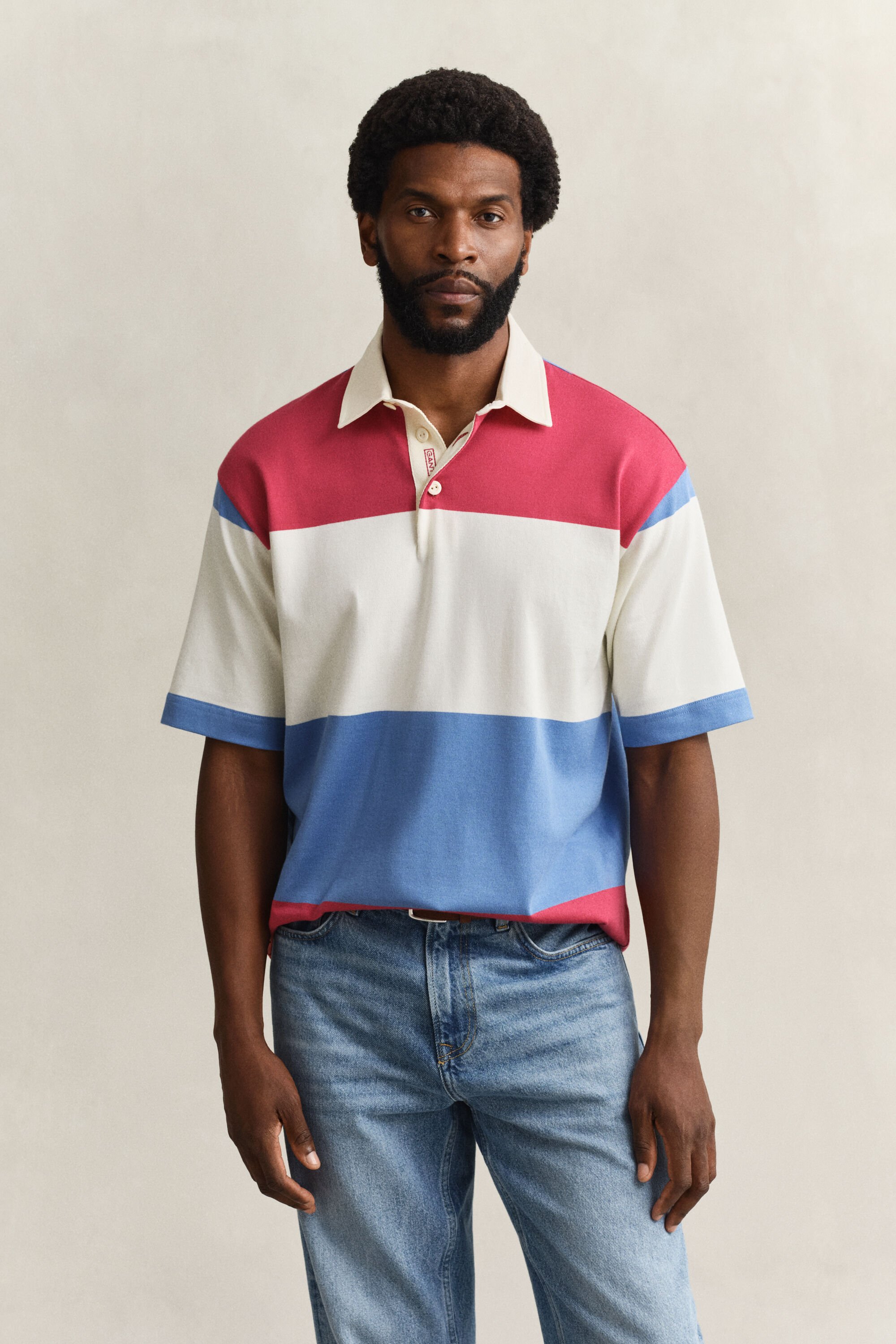 Rugger de manga corta