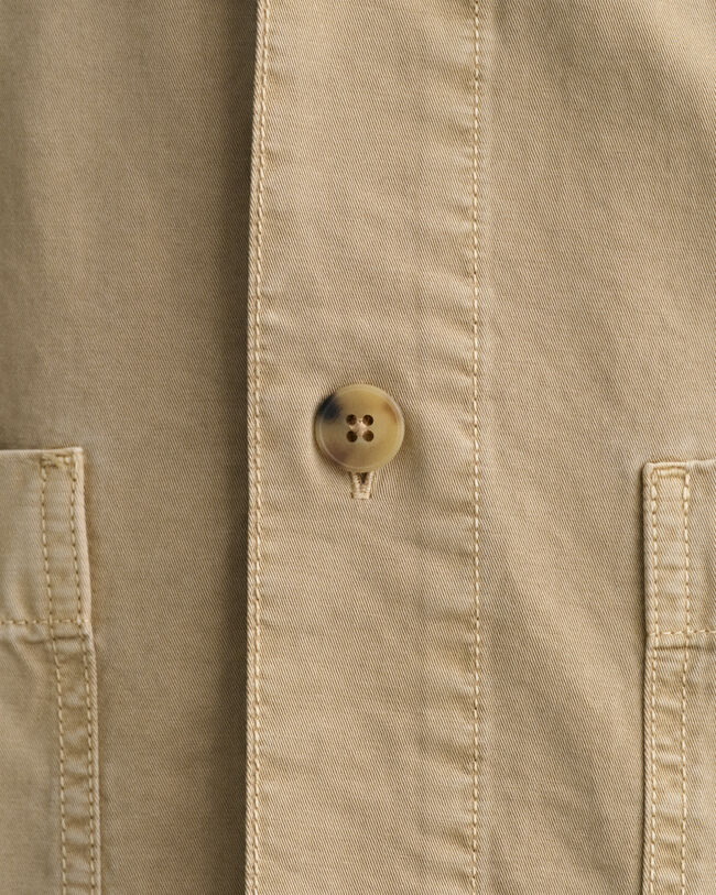 Sobrecamisa de sarga teñida en prenda