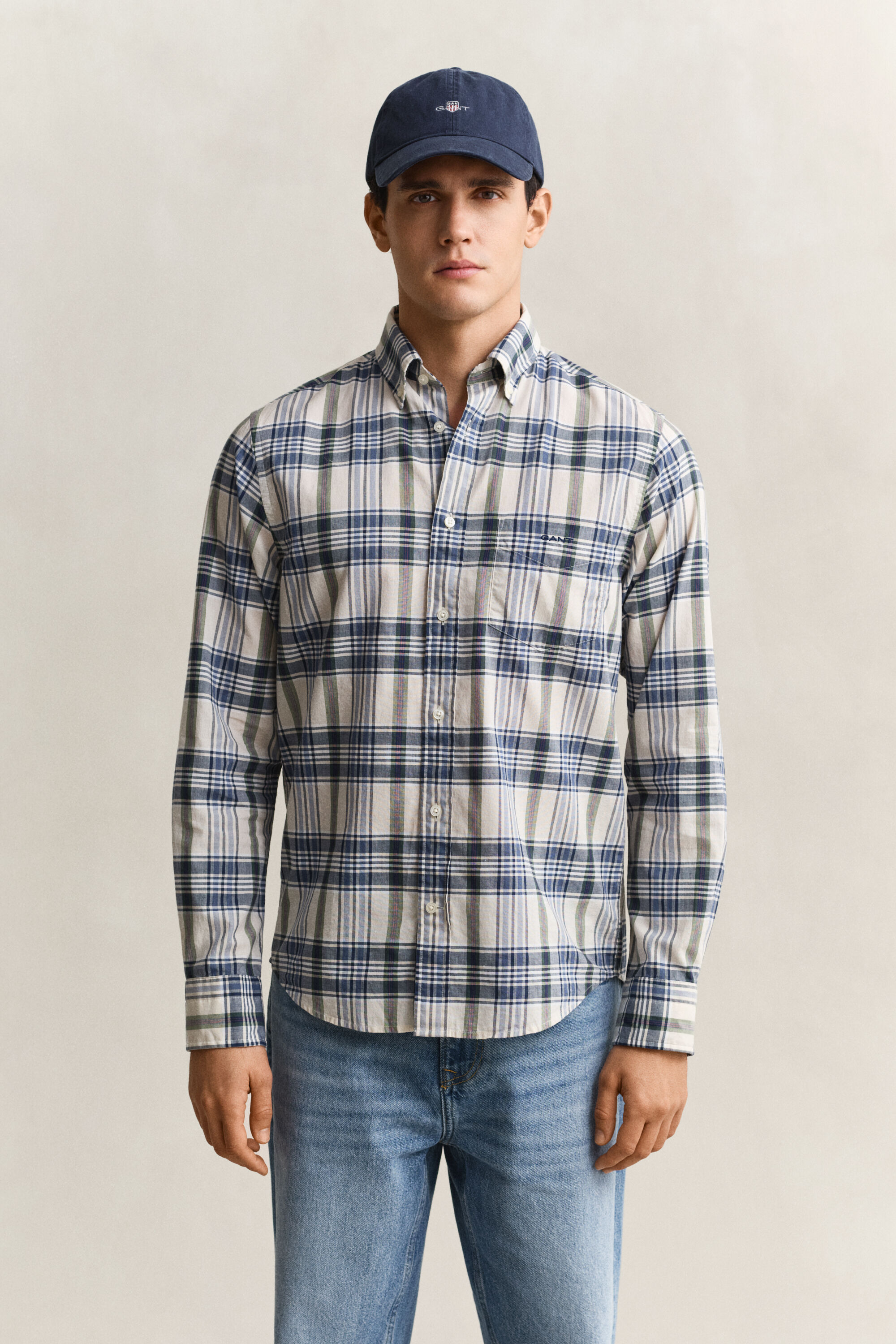 Camisa de cuadros de madrás