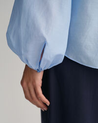 Blusa Relaxed Fit de seda y algod&oacute;n