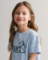 Camiseta con estampado de perro GANT Kids