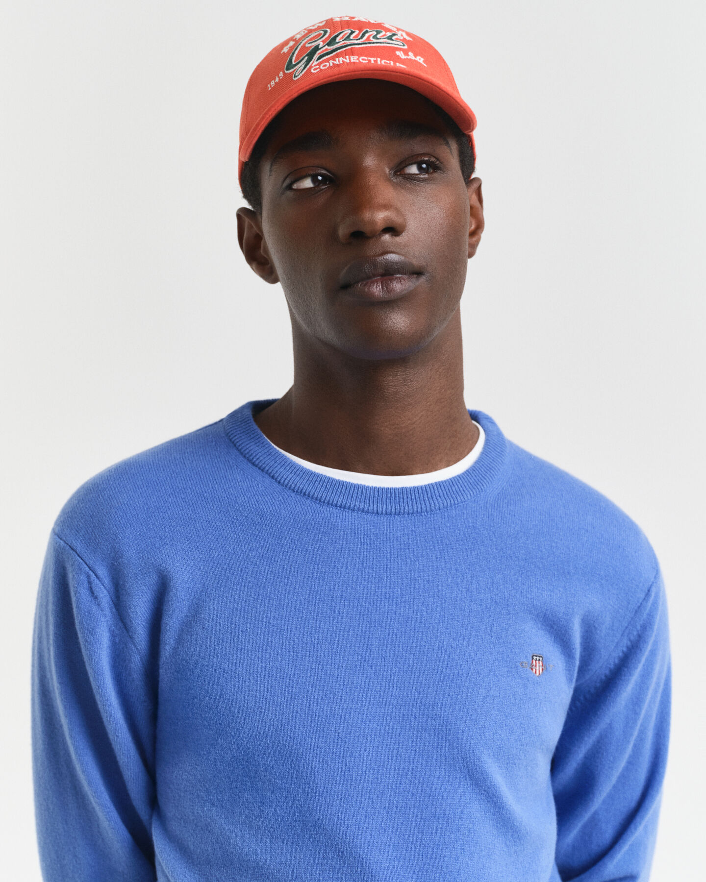 Jersey de cuello redondo en lana de oveja muy fina