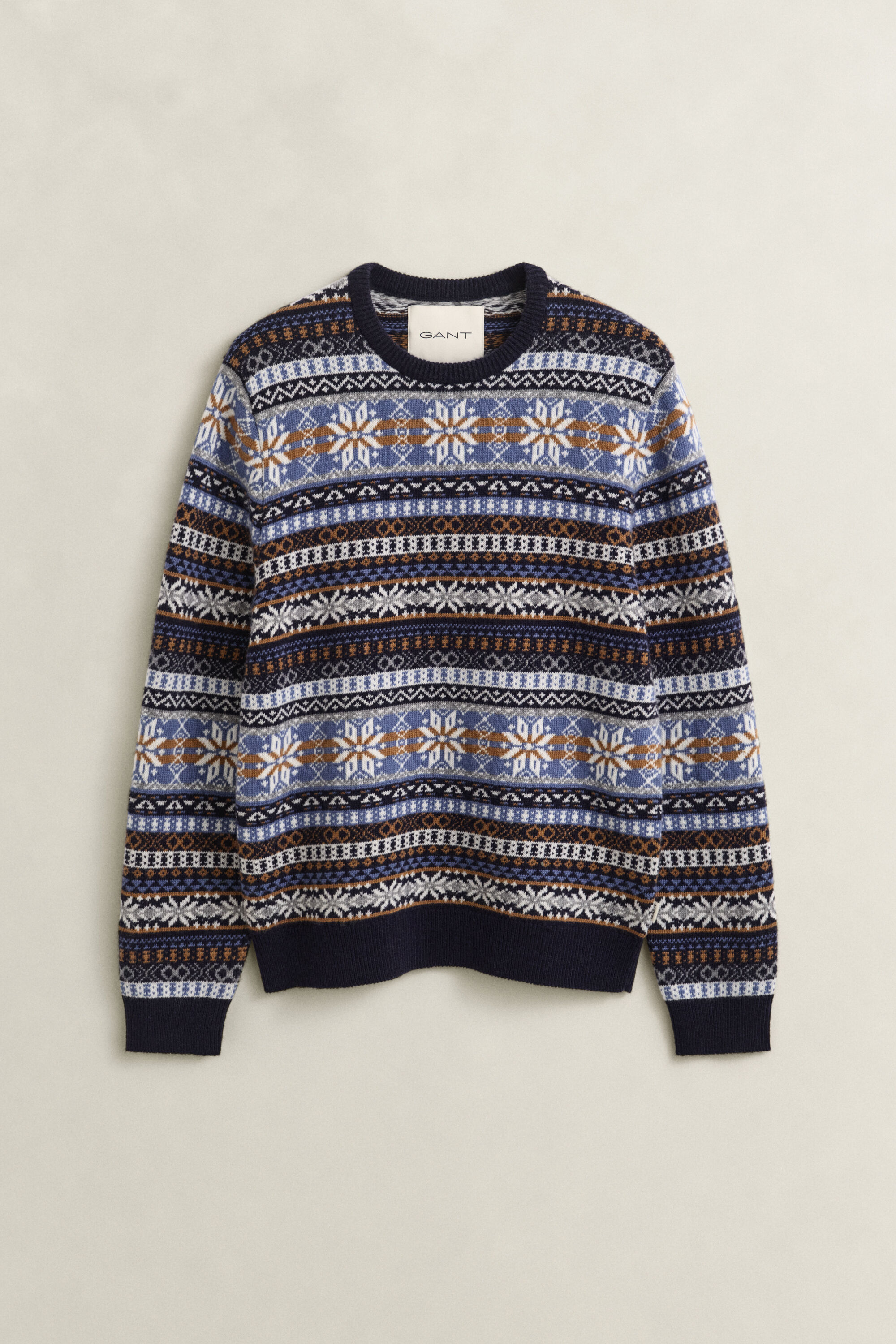 Jersey de cuello redondo Fair Isle