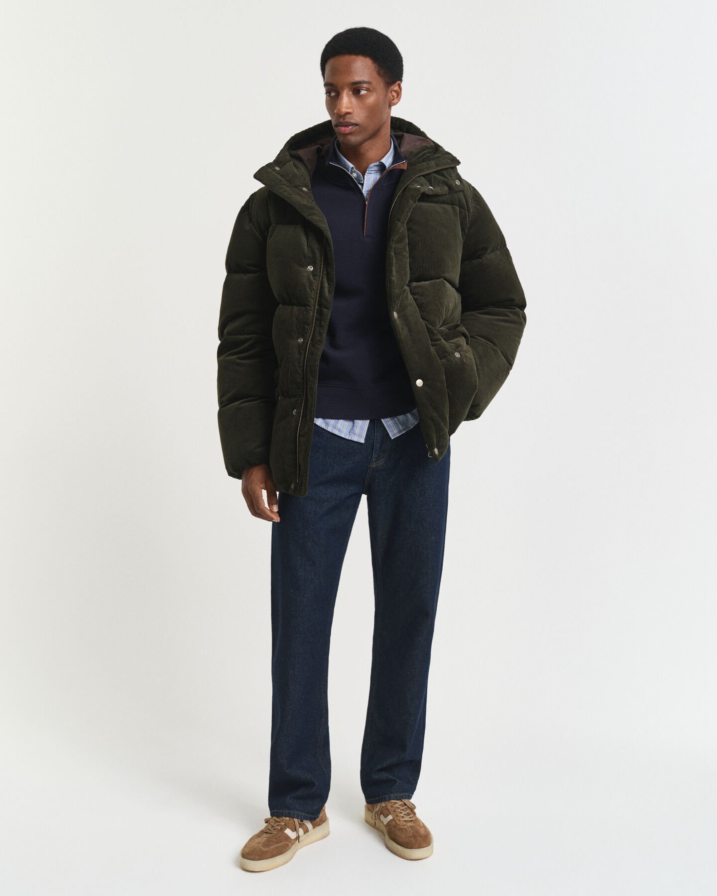 Sudadera Sacker Rib con media cremallera