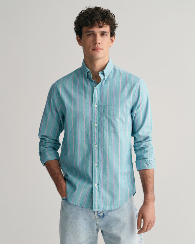 Camisa Oxford Regular Fit Archive a rayas 