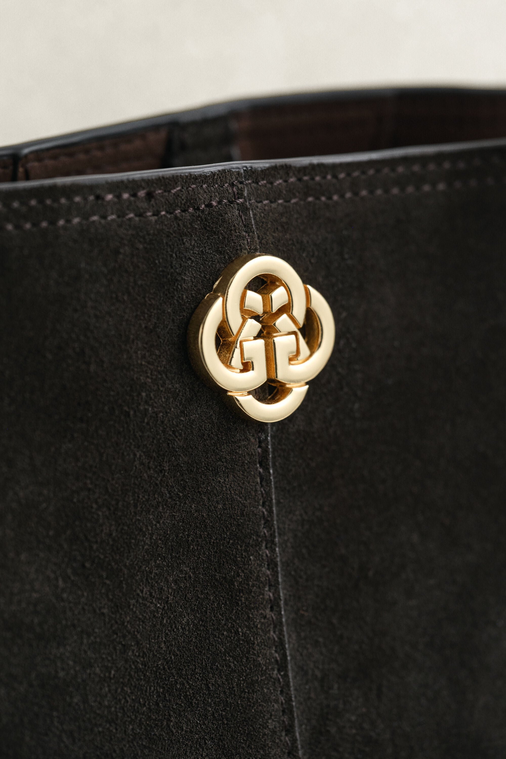 Bolso tote de ante