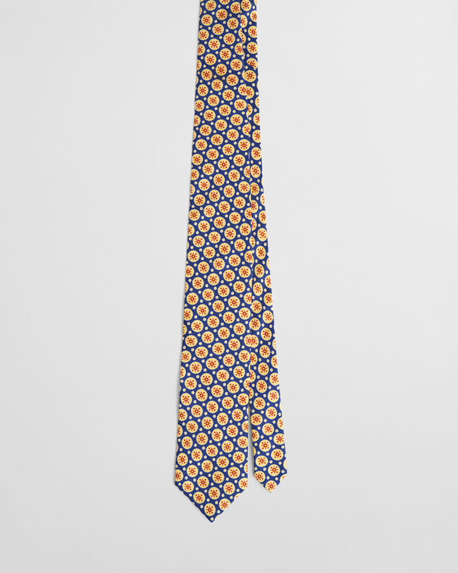 Corbata de seda con diseño de fular