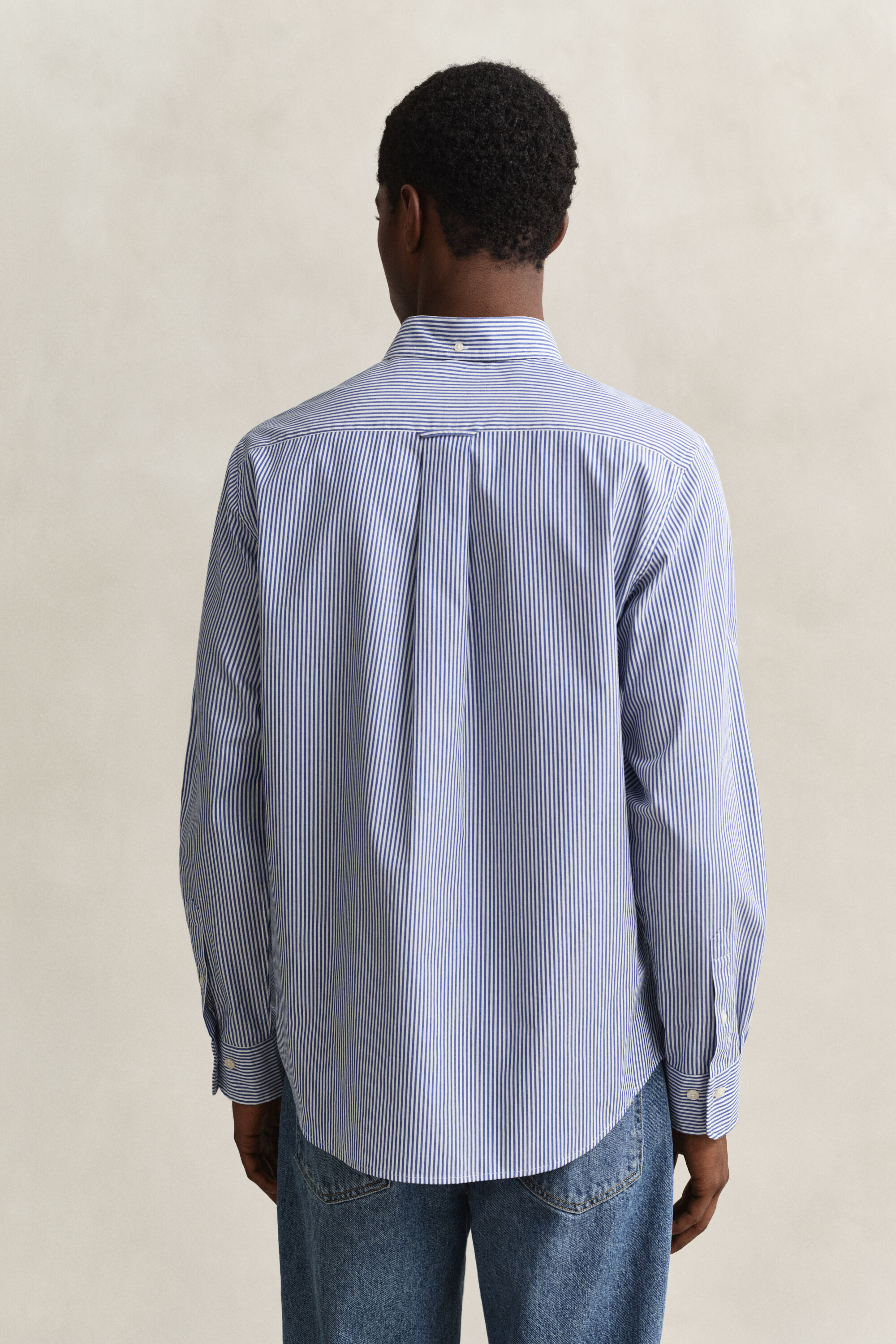 Camisa de popelina Regular Fit clásica de rayas