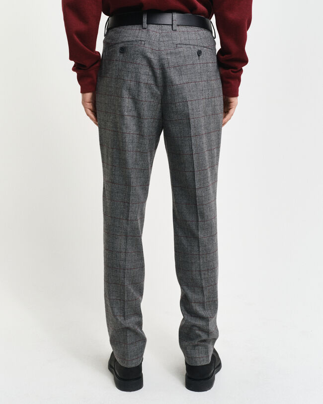 Pantalones de traje Slim Fit de cuadros
