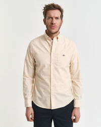 Camisa Oxford clásica Regular Fit de rayas finas