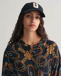 Vestido camisero con estampado de cuerdas