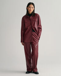 Pantalones Relaxed Fit Pull-On de piel sintética